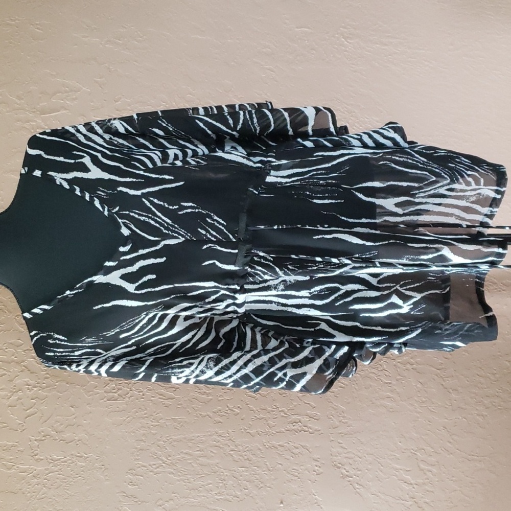 Apt 9 Sheer Swimsuit Coverup Animal Print M